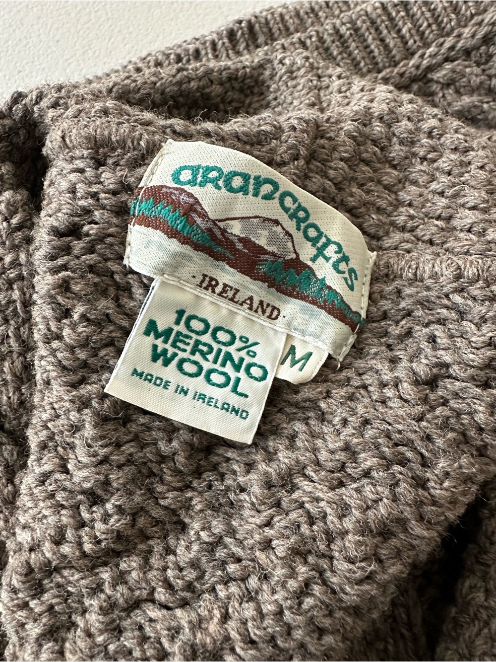 Aran Crafts Merino Wool Cardigan - Picture 4 of 4